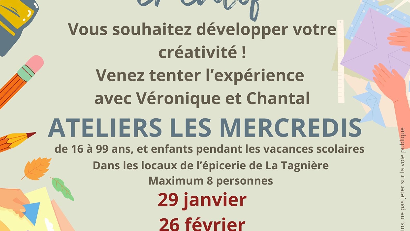 Atelier artistique et créatif
