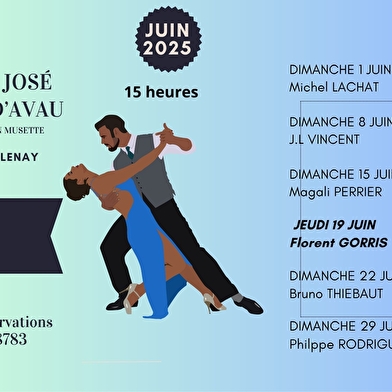  FLORENT GORRIS
PAELLA + BAL  à Midi
ou BAL seul  dès 15 heures