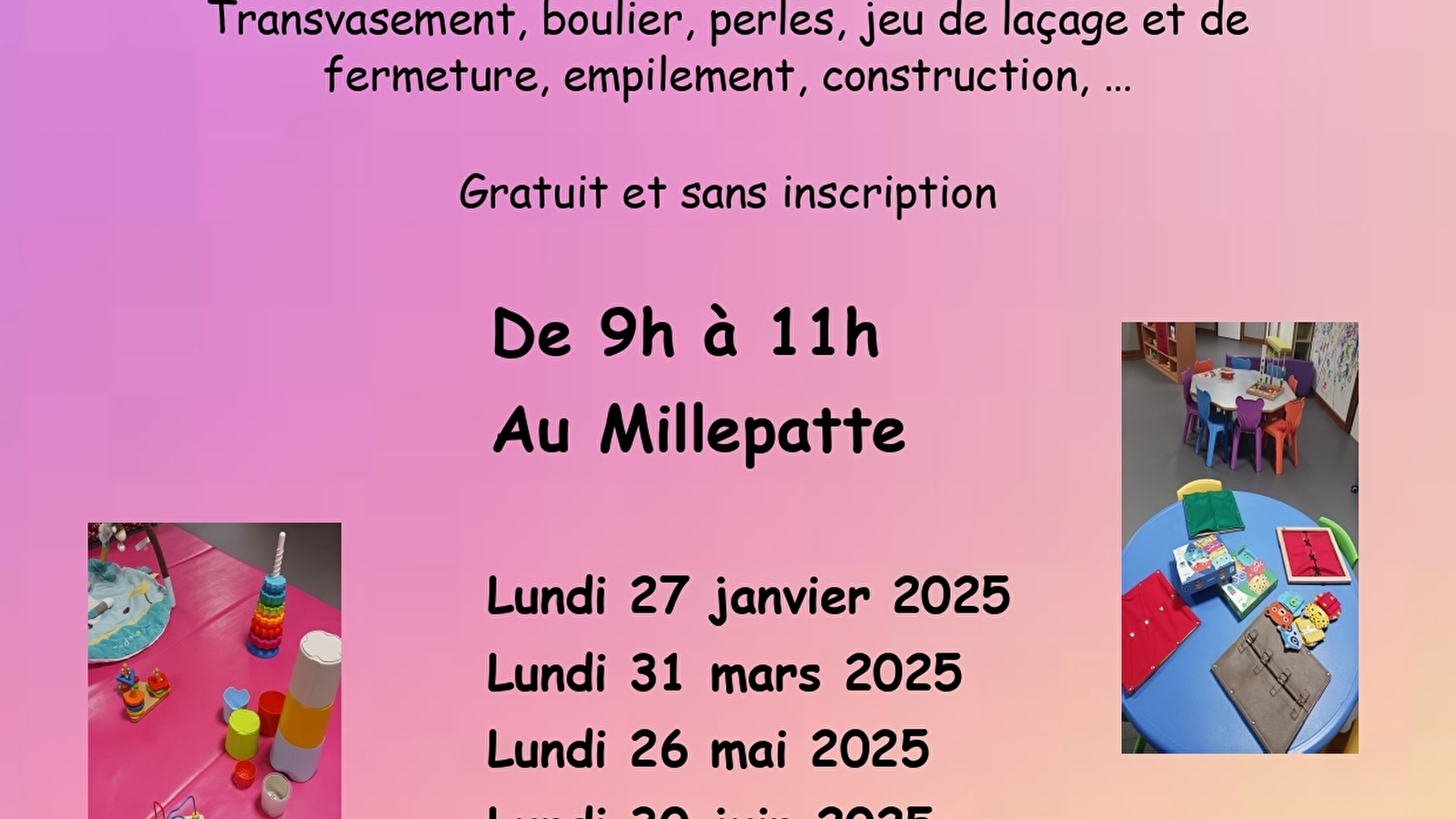 Atelier de motricité fine