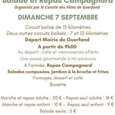 Balade et repas campagnard