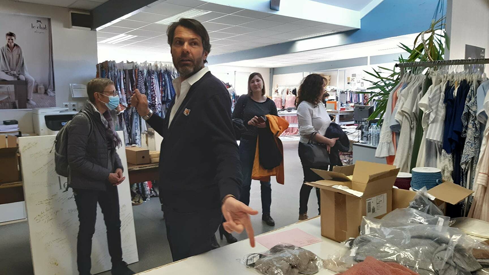 Visite de l'entreprise Textile Indémaillable - Lingerie Le Chat