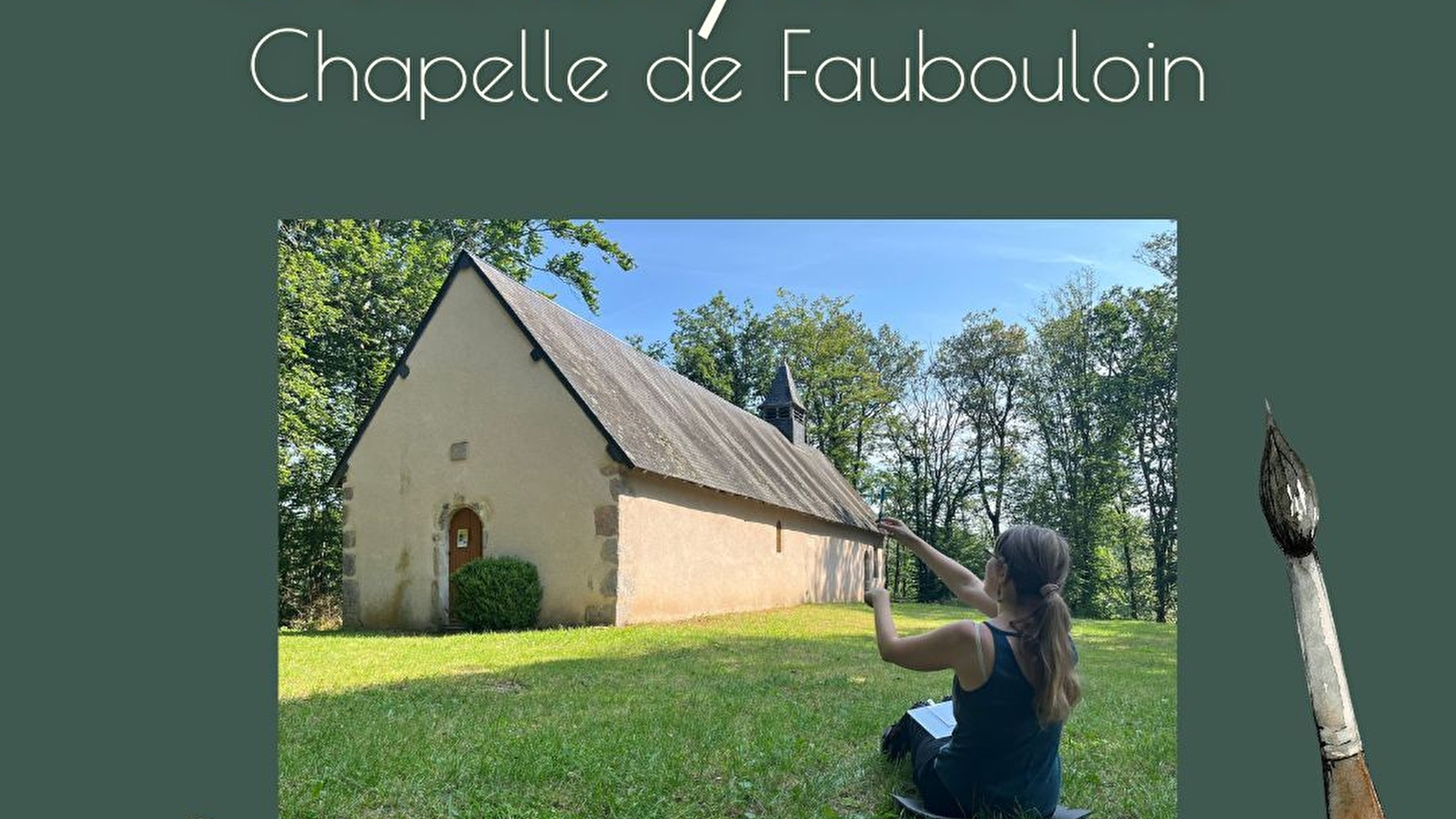 Atelier aquarelle en plein-air à la Chapelle de Faubouloin