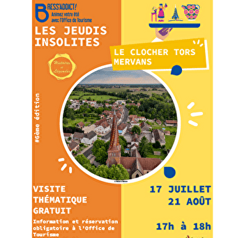 Jeudis insolites : Clocher Tors de Mervans - MERVANS