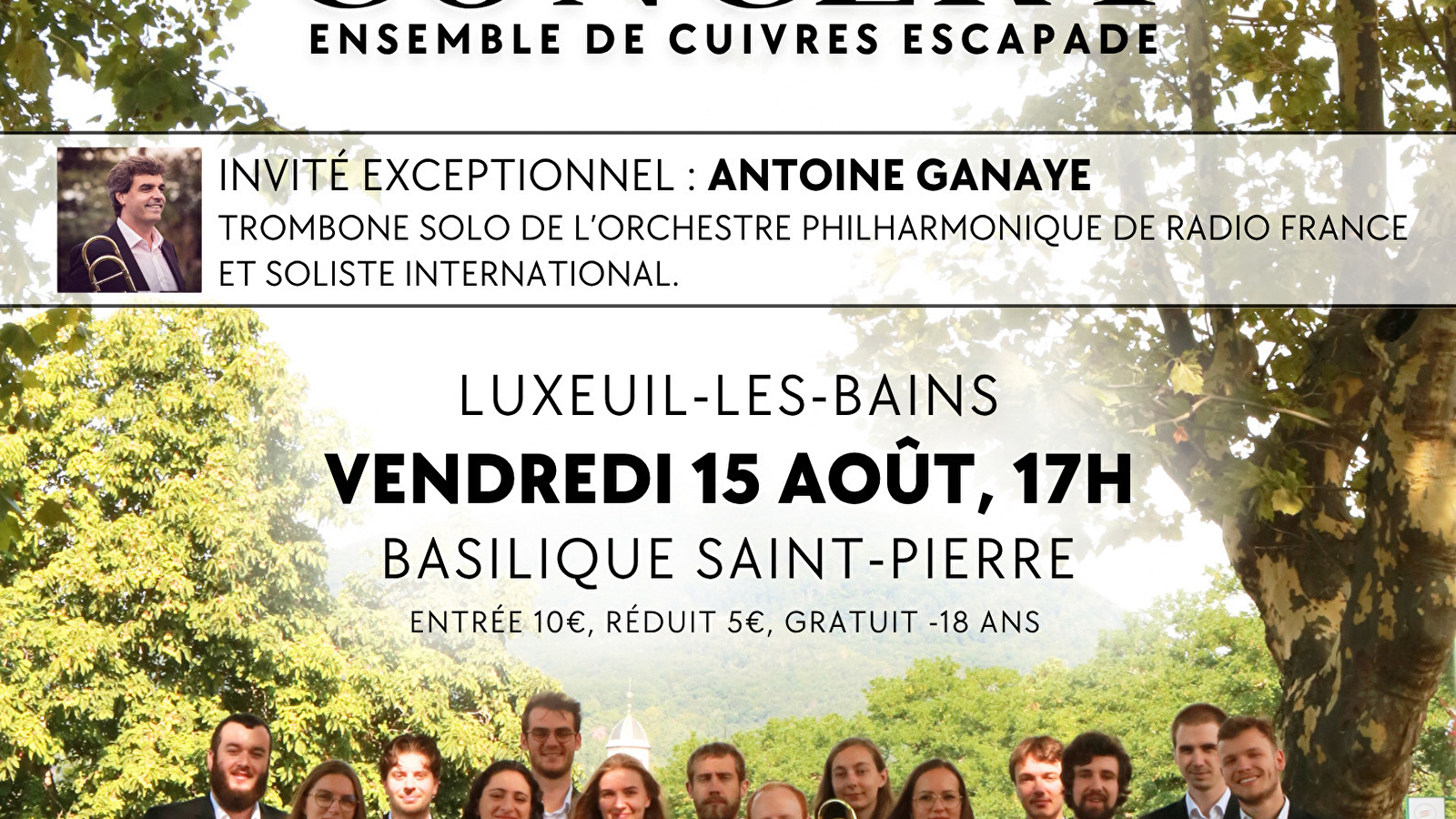 Concert ensemble de cuivres Escapade