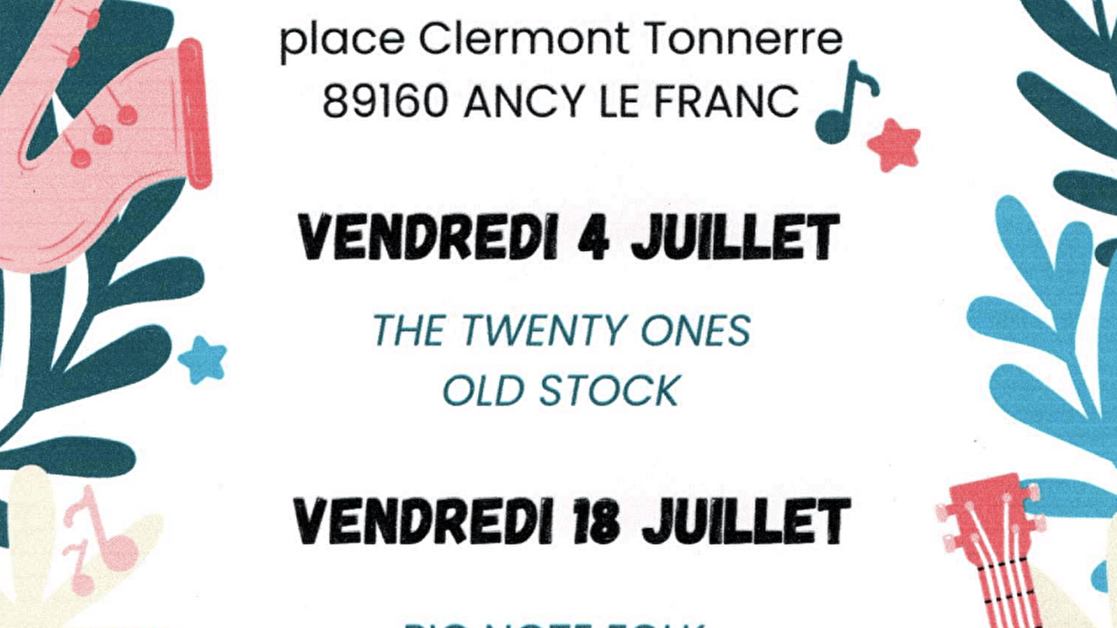 Apéro concert - The Twenty Ones et Old Stock