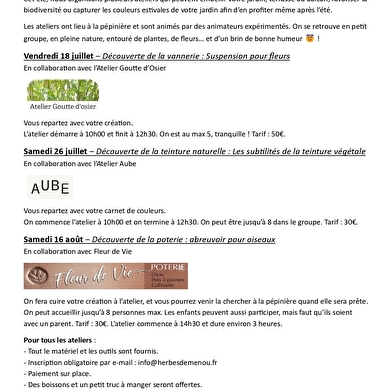 DECOUVERTE DE LA POTERIE : ABREUVOIR POUR OISEAUX