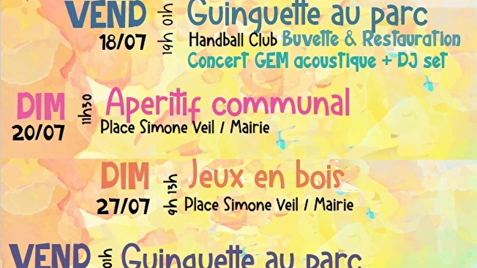 Soirée guinguette