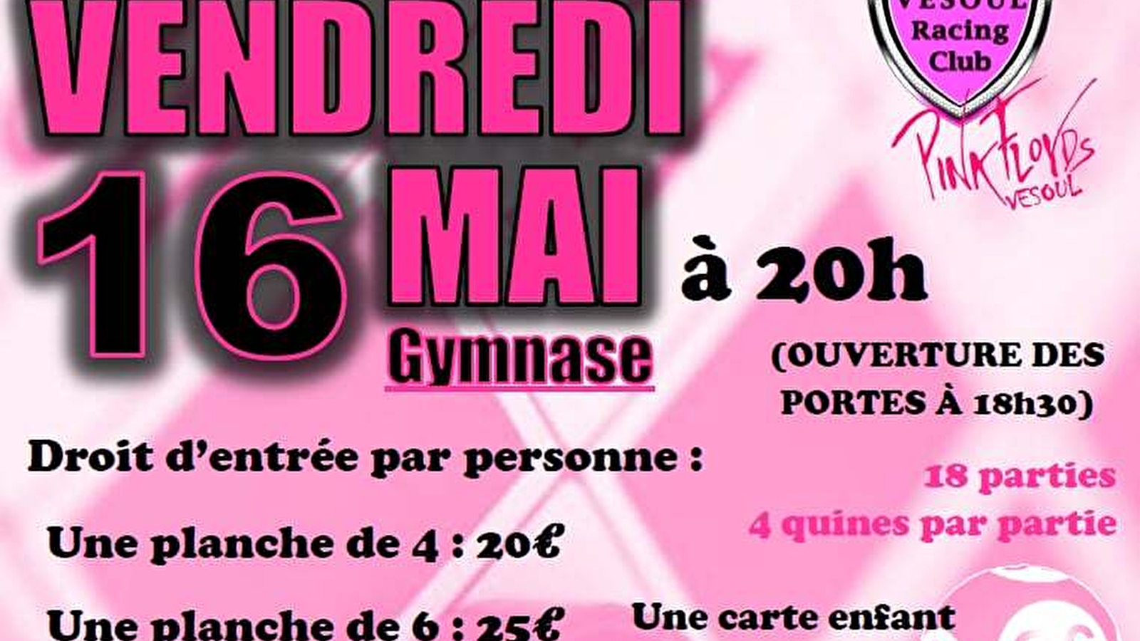 Super loto à Fretigney et Velloreille