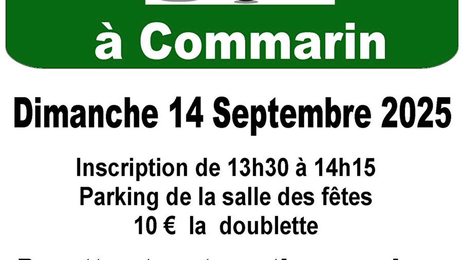 Concours de pétanque- Commarin