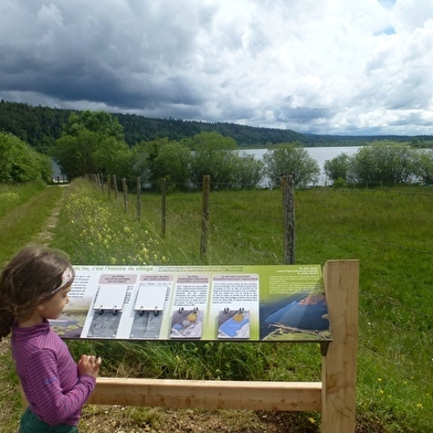 Le sentier des rives du lac du Bouverans