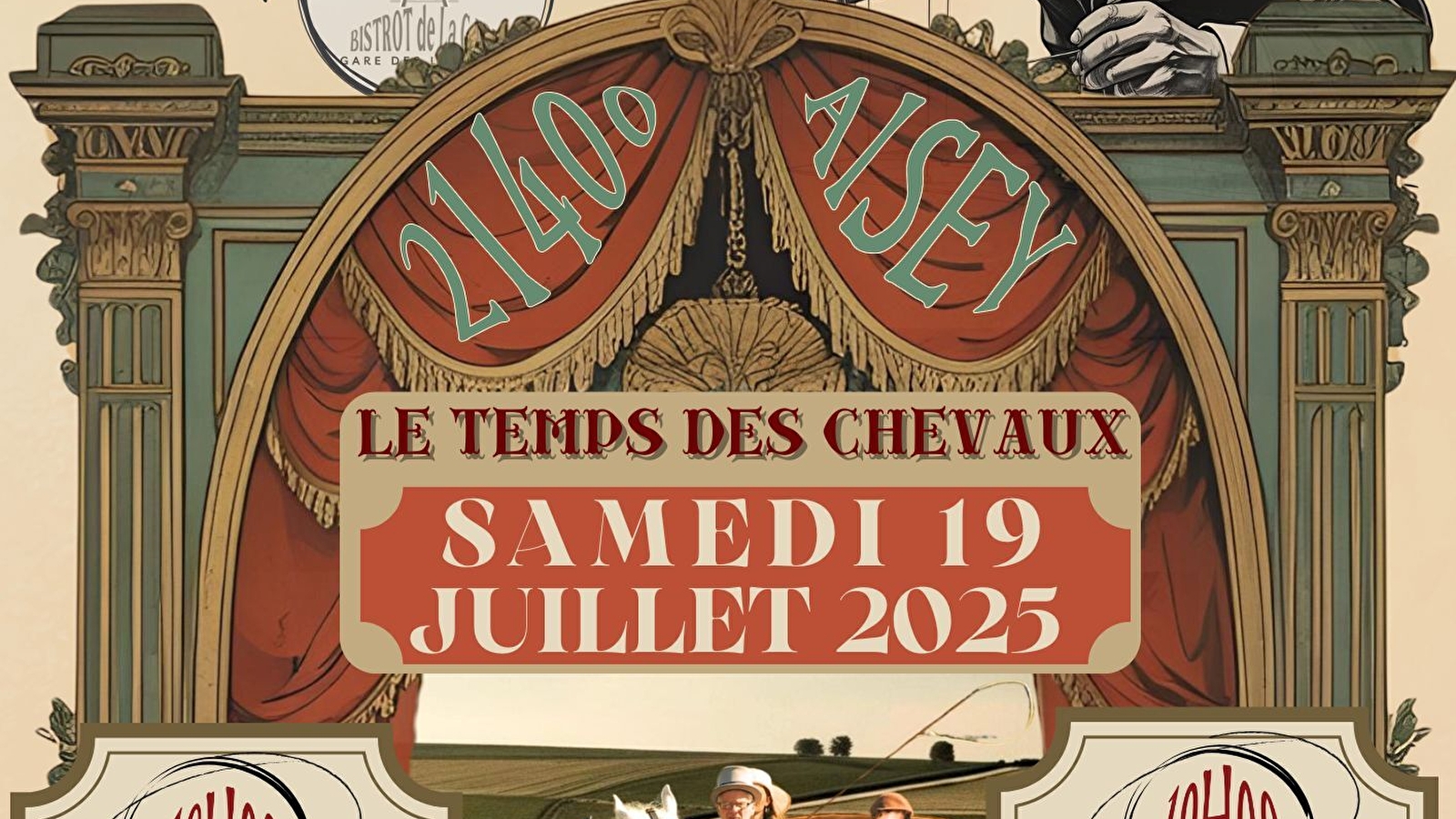 Le spectacle 'Le temps des chevaux' fait un arrêt en Gare