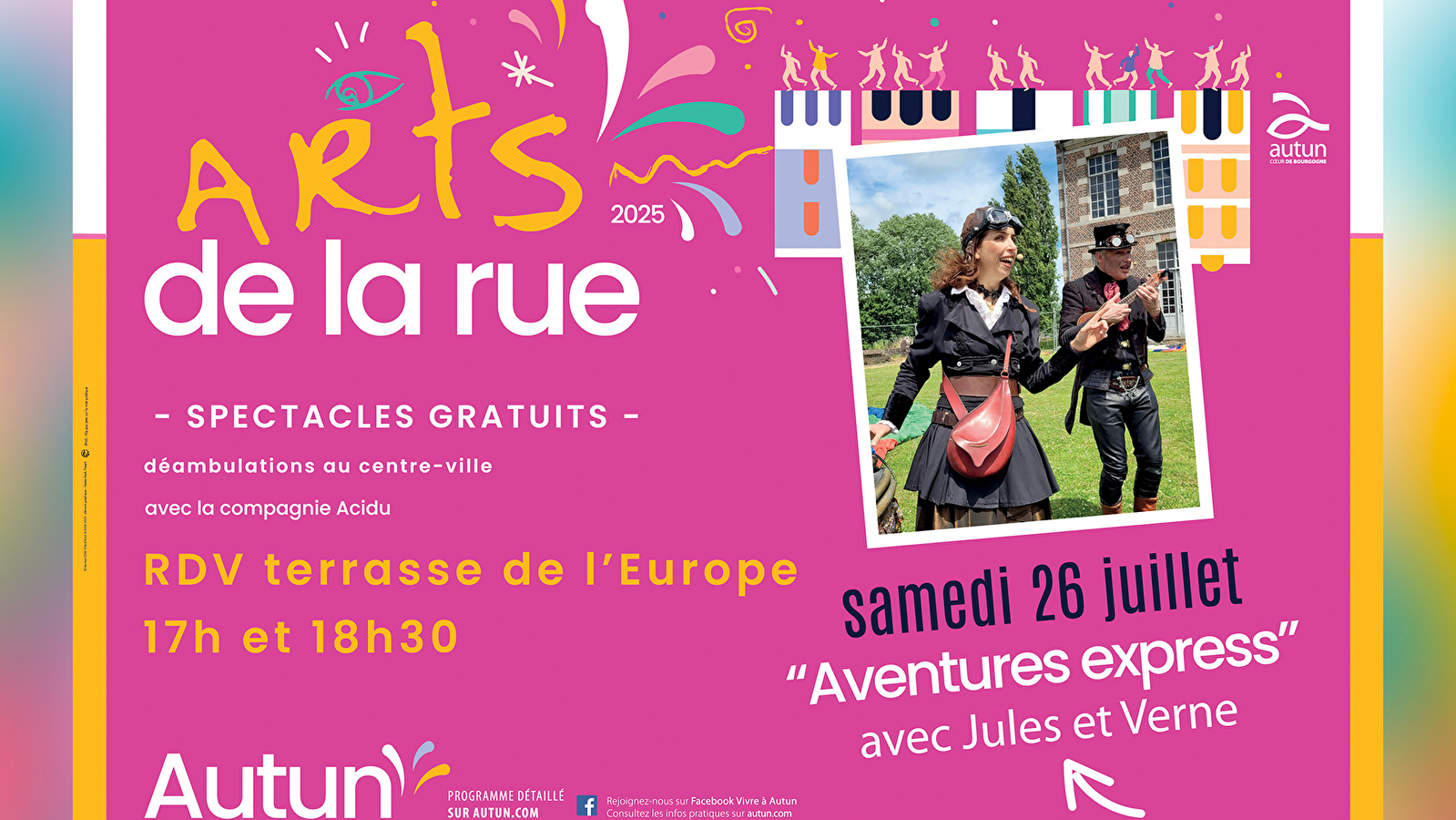 Arts de la Rue - 'Aventures Express' avec Jules et Verne