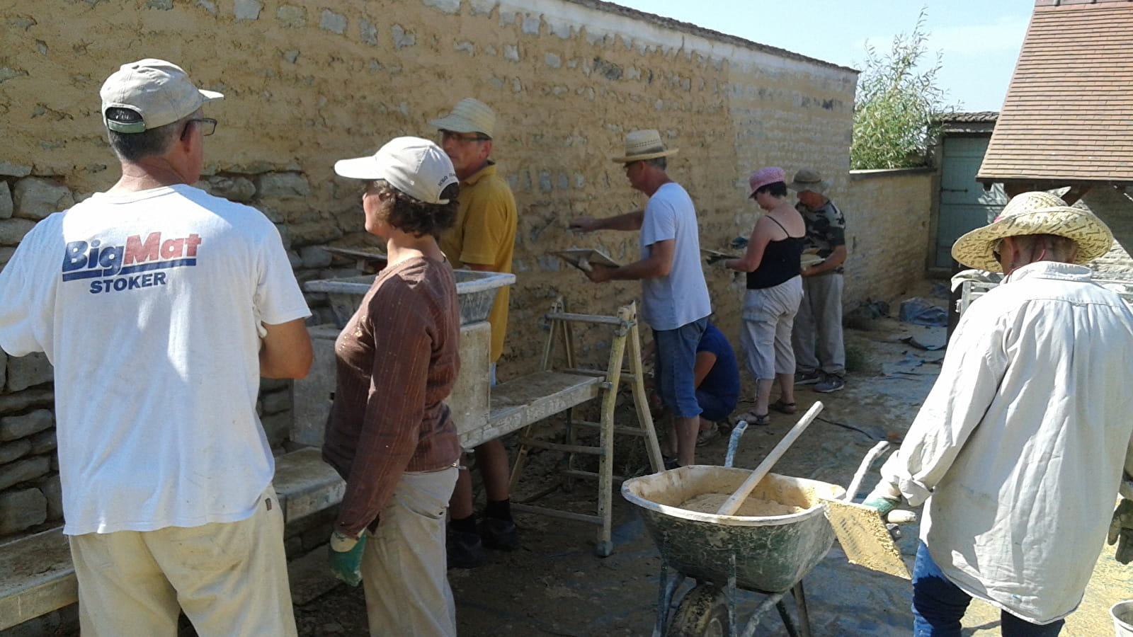 Stage de jointoiement de façade