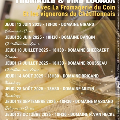 Dégustation de fromages et vins locaux