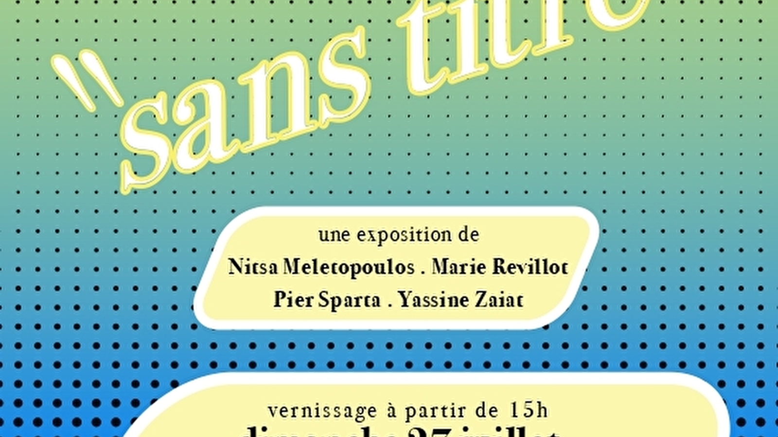 Exposition 'Sans Titre'