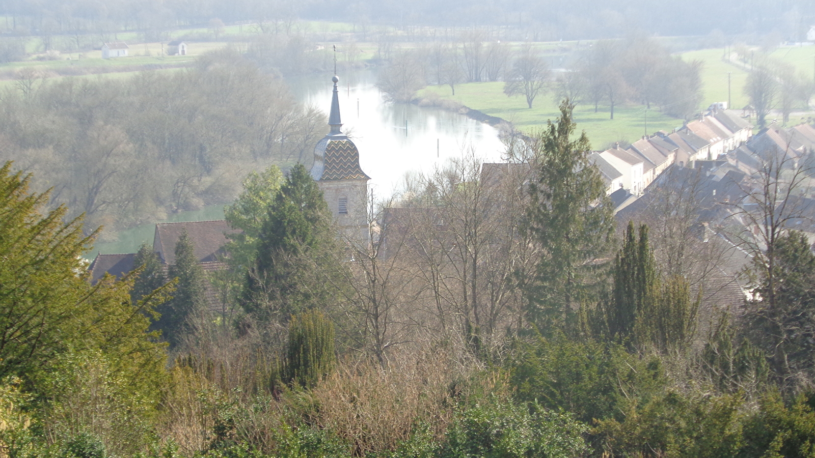 Vue panoramique à Ray-sur-Saône