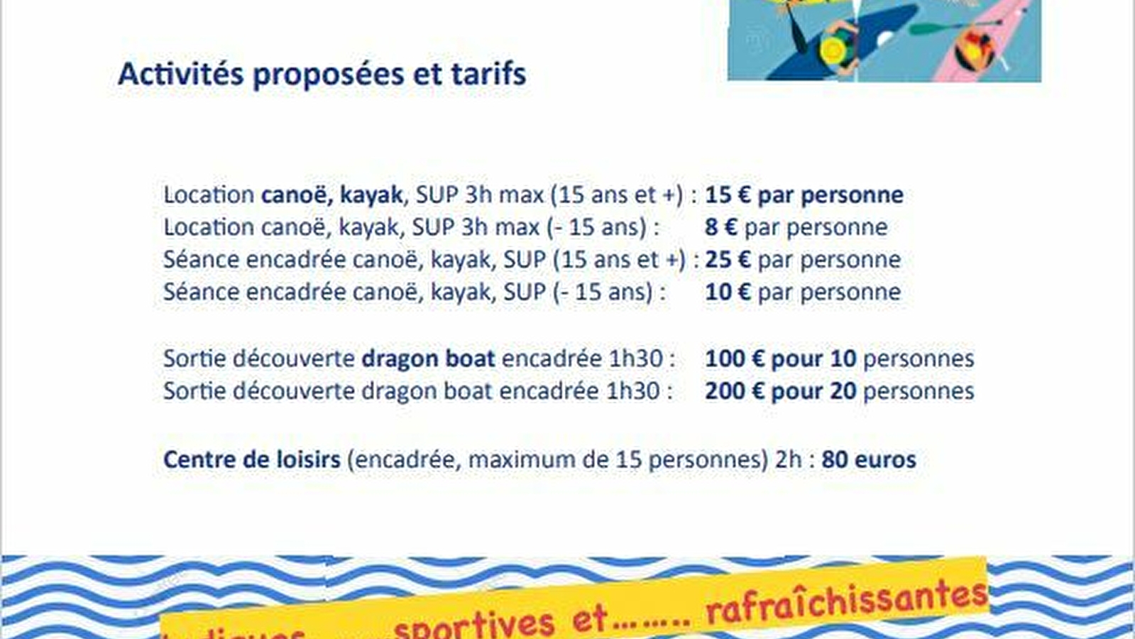 Activités de l'été au SNB