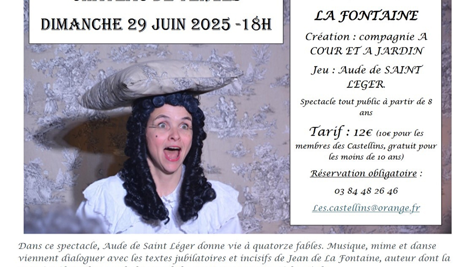 Spectacle 'Les fables de La Fontaine'