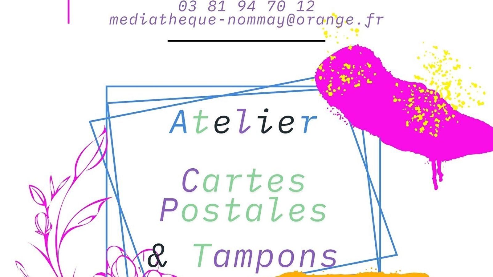 Atelier Cartes postales et tampons