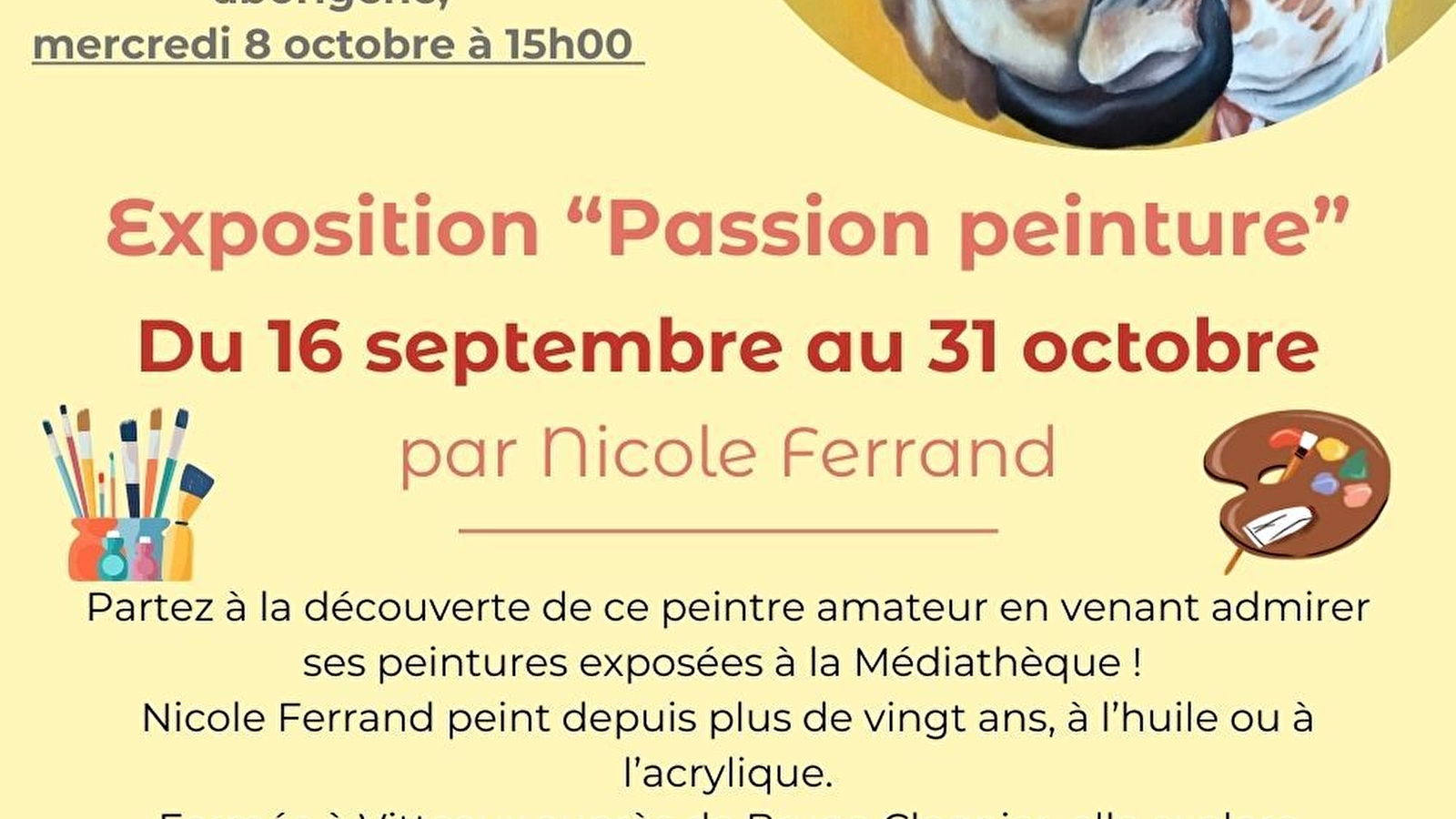 Expo 'Passion peinture' par Nicole Ferrand