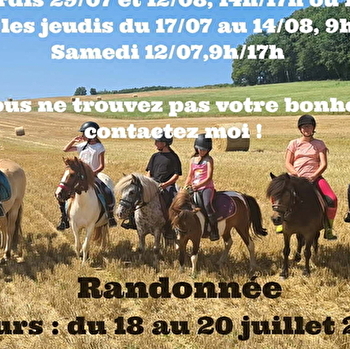 Randonnées équestres débutants - VARZY