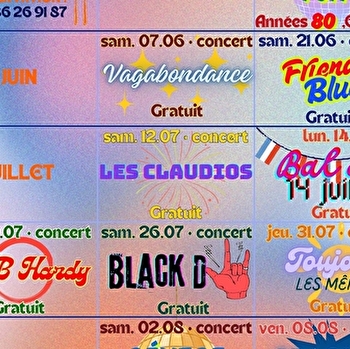 Concert 'Les Claudios' à la Guinguette de la Tambourinette - CLAMECY