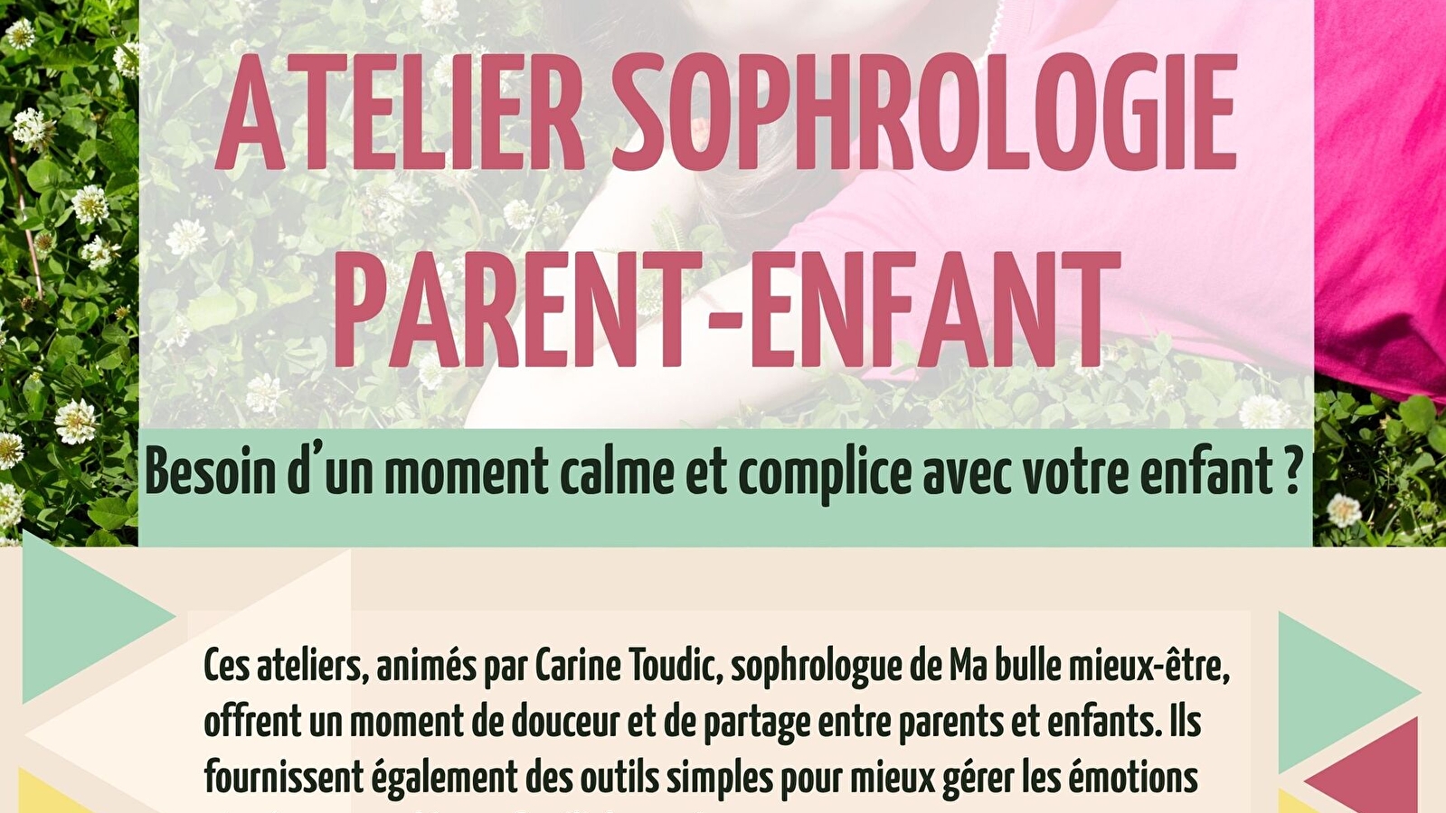 Atelier sophrologie parents-enfants en duo ou trio