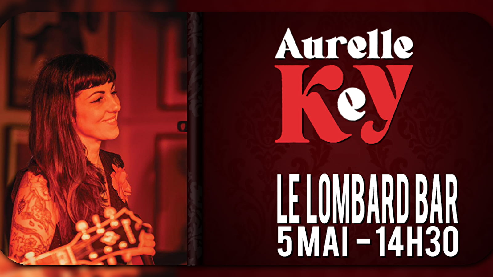 Aurelle Key en concert au Lombard Bar Le 5 mai 2024