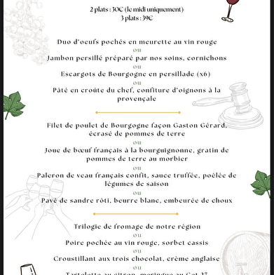 Le Belena : Menu Vente des Vins 2025