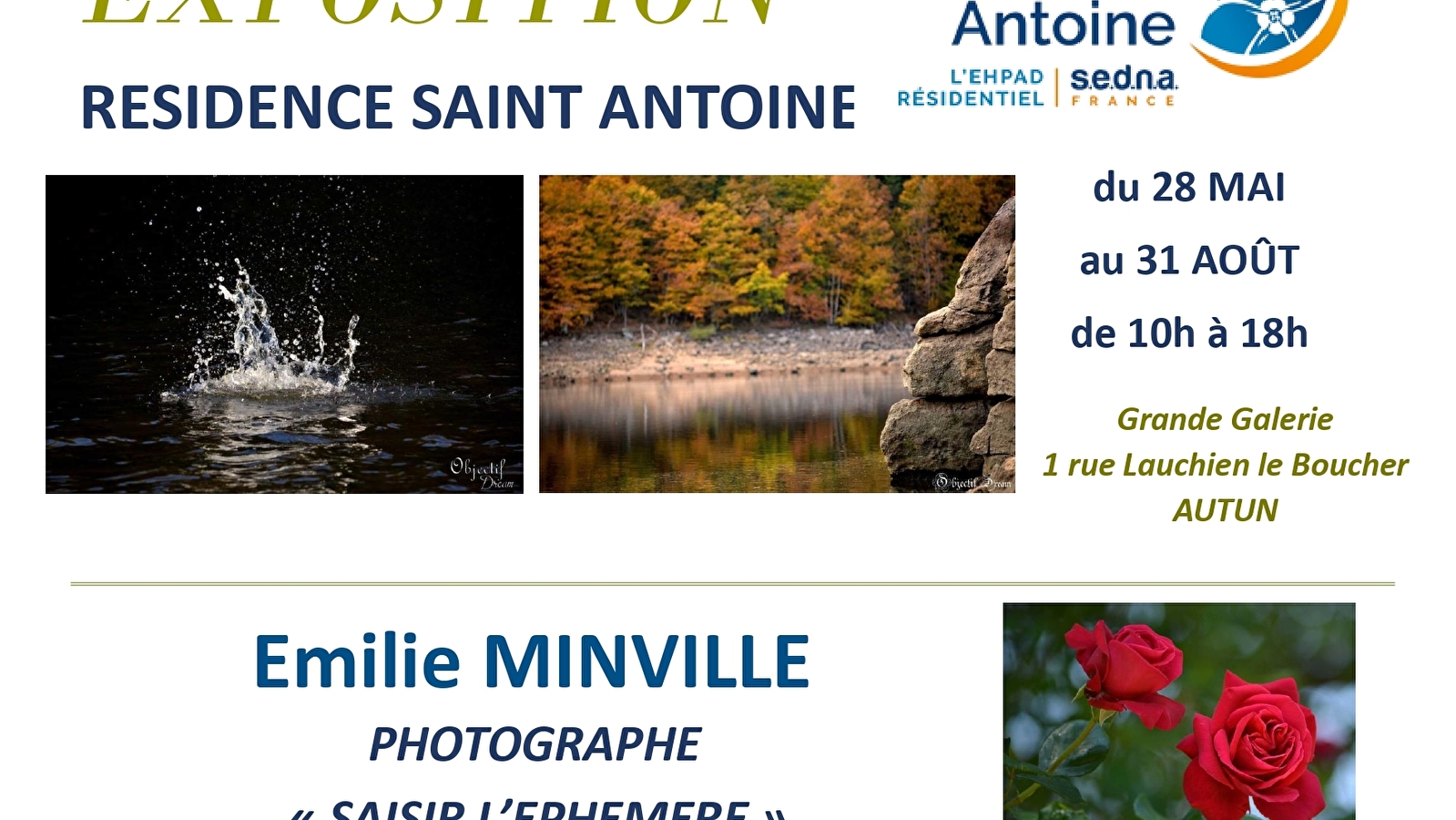 Exposition Emilie MINVILLE Photographe 'Saisir l'Ephémère'