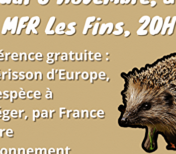 Conférence : Comment préserver le hérisson d'Europe ? - LES FINS