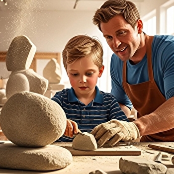 Ateliers enfants sculpture pierre ou bois à Bucey lès Gy - BUCEY-LES-GY