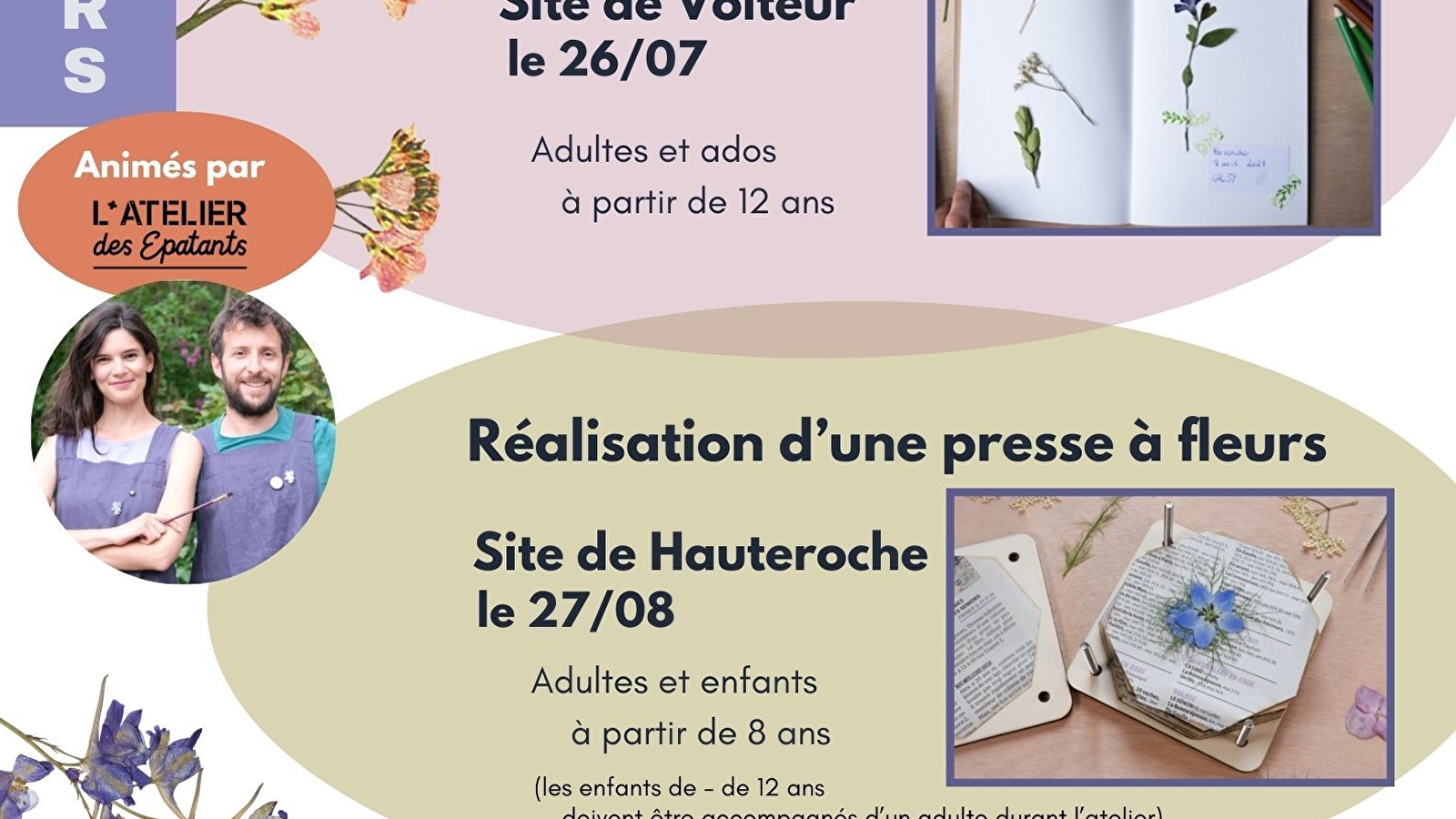 Réalisation d'une presse à fleurs