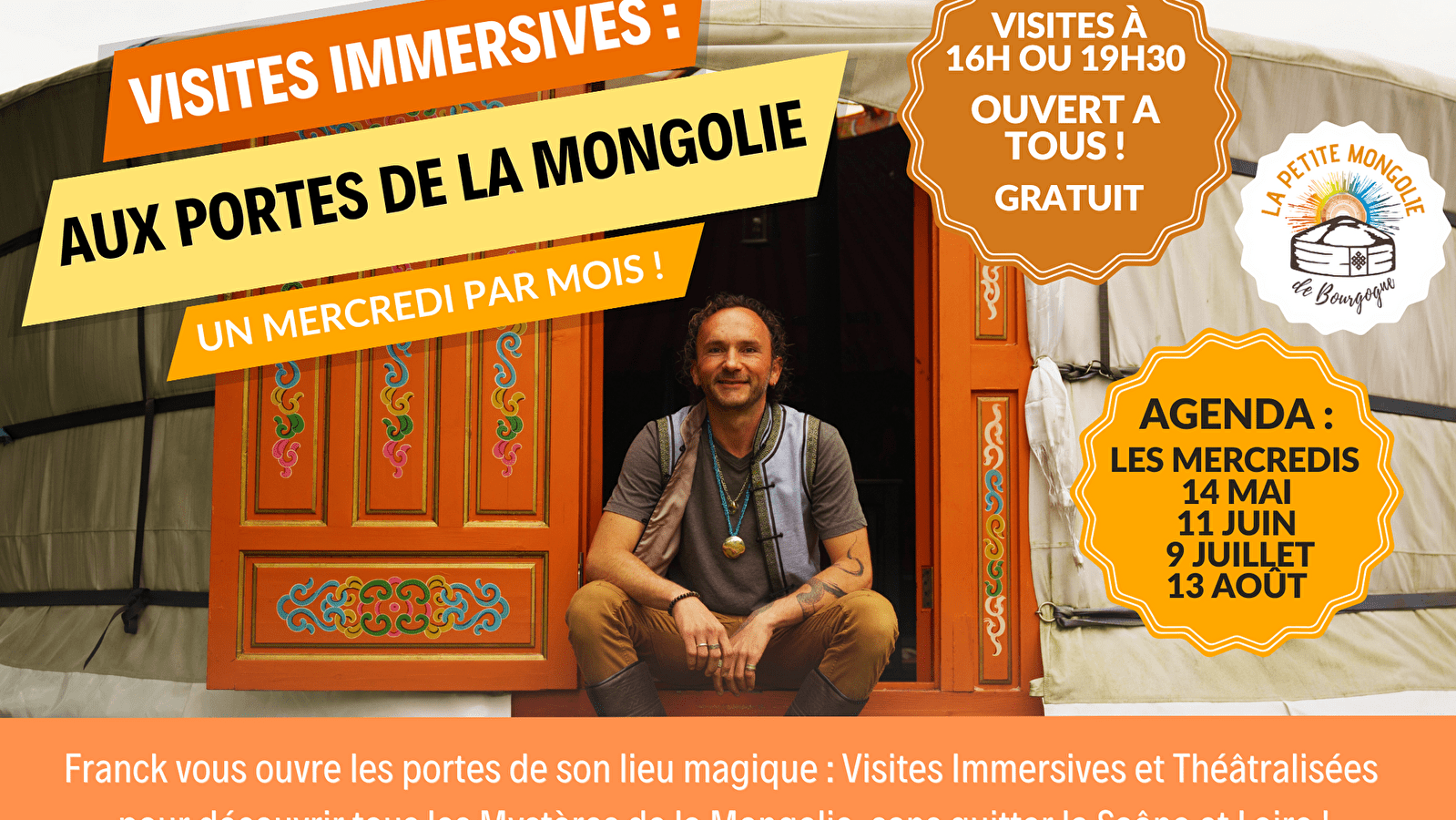 Visites immersives et théâtralisées de la Petite Mongolie de Bourgogne