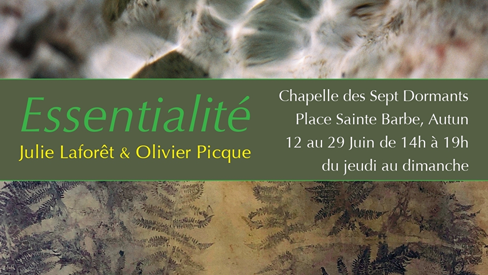 Exposition artistique Essentialité / Olivier Picque et Julie Laforêt
