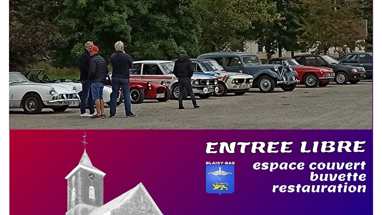 Rassemblement véhicules anciens et d'exception
