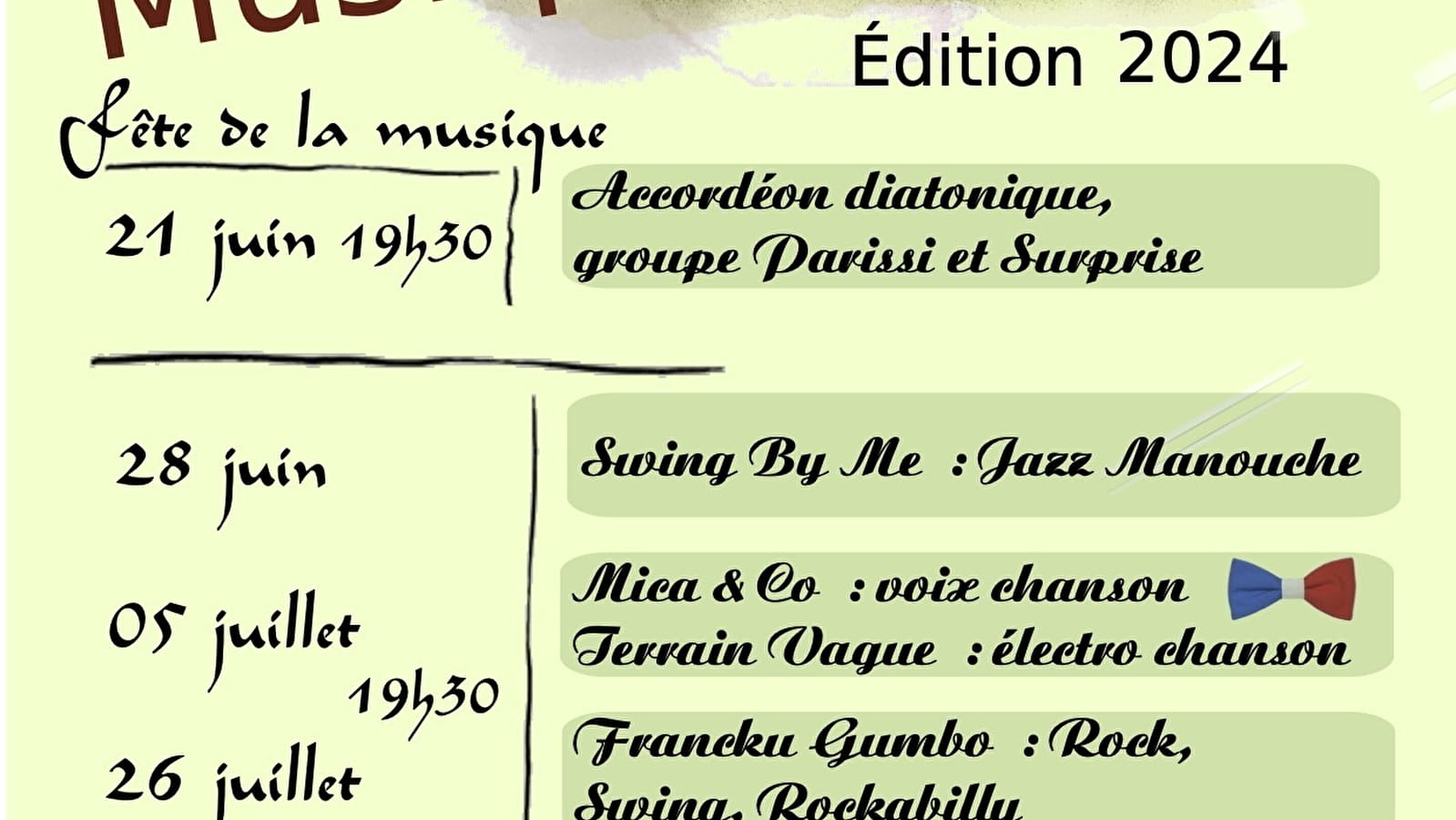 Pique-niques Concerts - Edition 2024