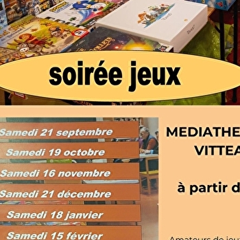 Vitt'eaux Jeux - soirée Jeux de société - VITTEAUX