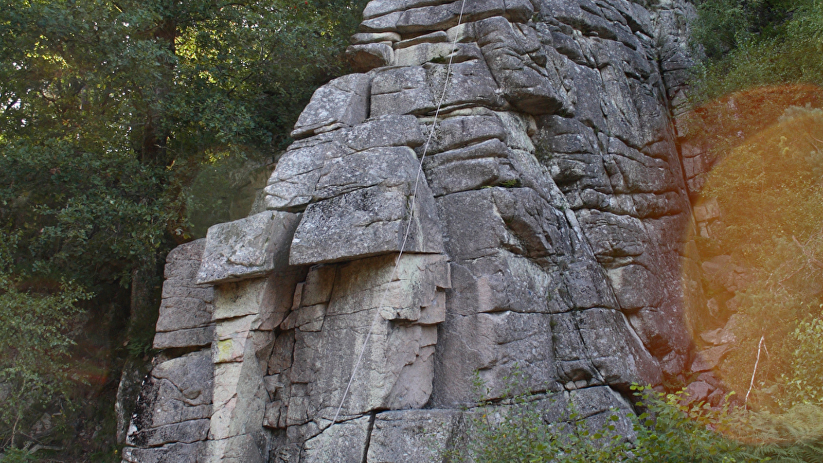 L'escalade au Rocher du Chien