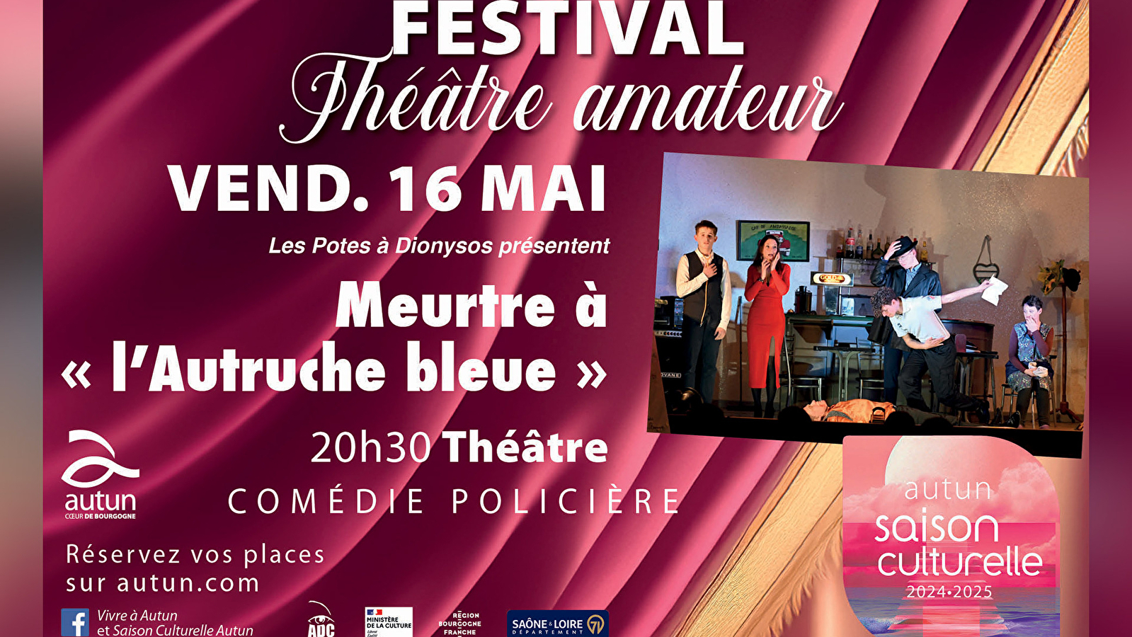 Festival Théâtre Amateur - Meurtre à 'l'Autruche bleue'