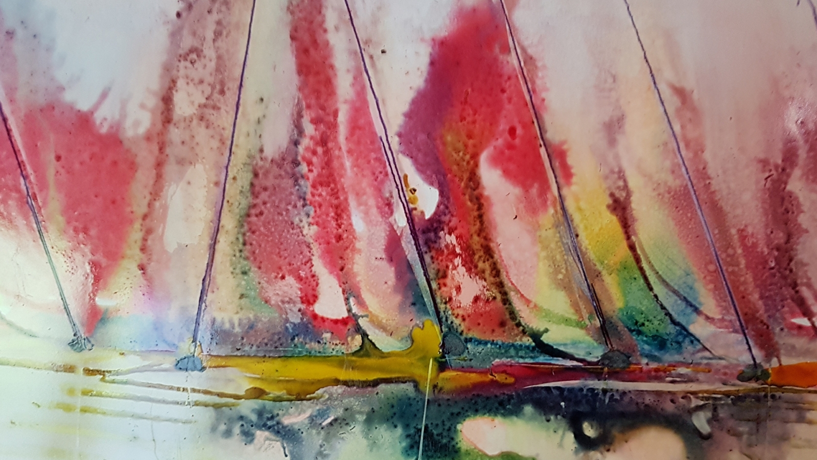Exposition de peintures acryliques, encres, aquarelles de Bernard Courtalon
