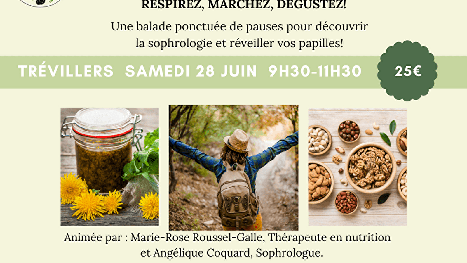 Matinée nature: Respirez, marchez, dégustez!