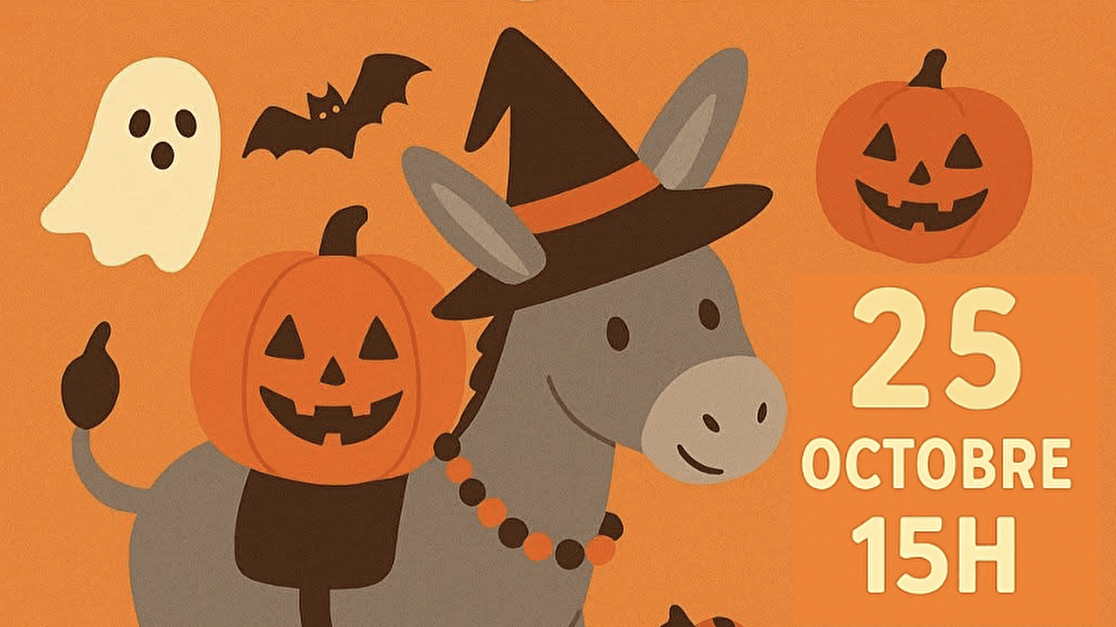 Halloween avec les ânes