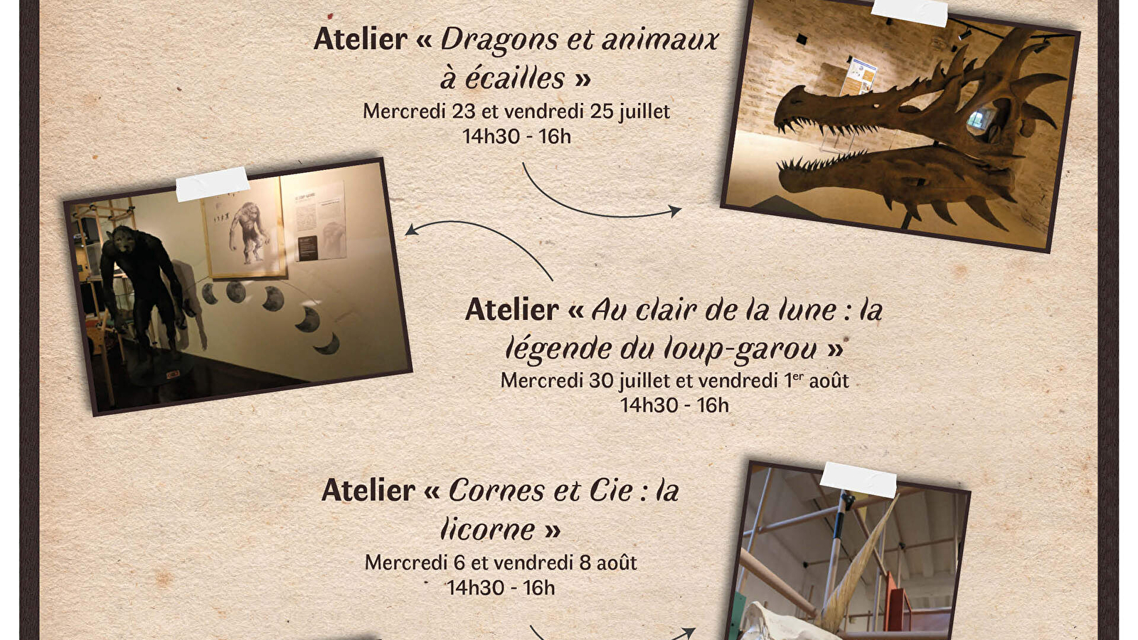 Visite - atelier : Dragons et animaux à écailles