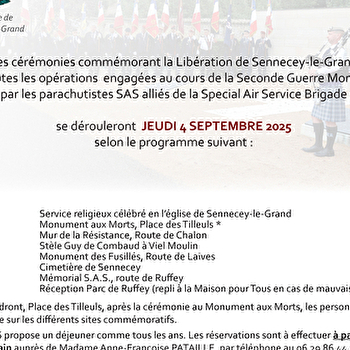 81ème anniversaire de la libération - SENNECEY-LE-GRAND