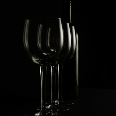 Dégustation au verre noir