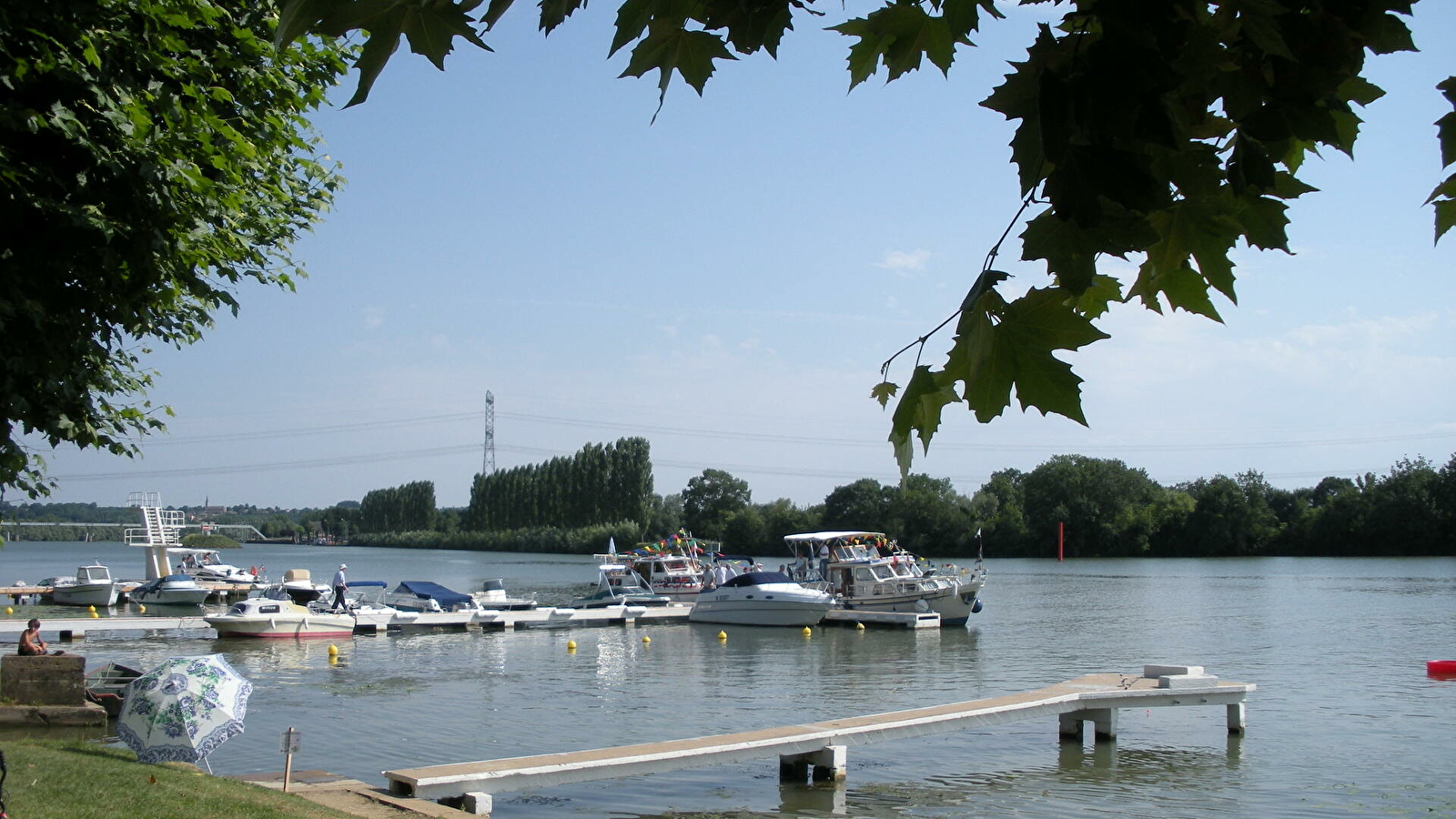 Port de plaisance privé sur la Saône