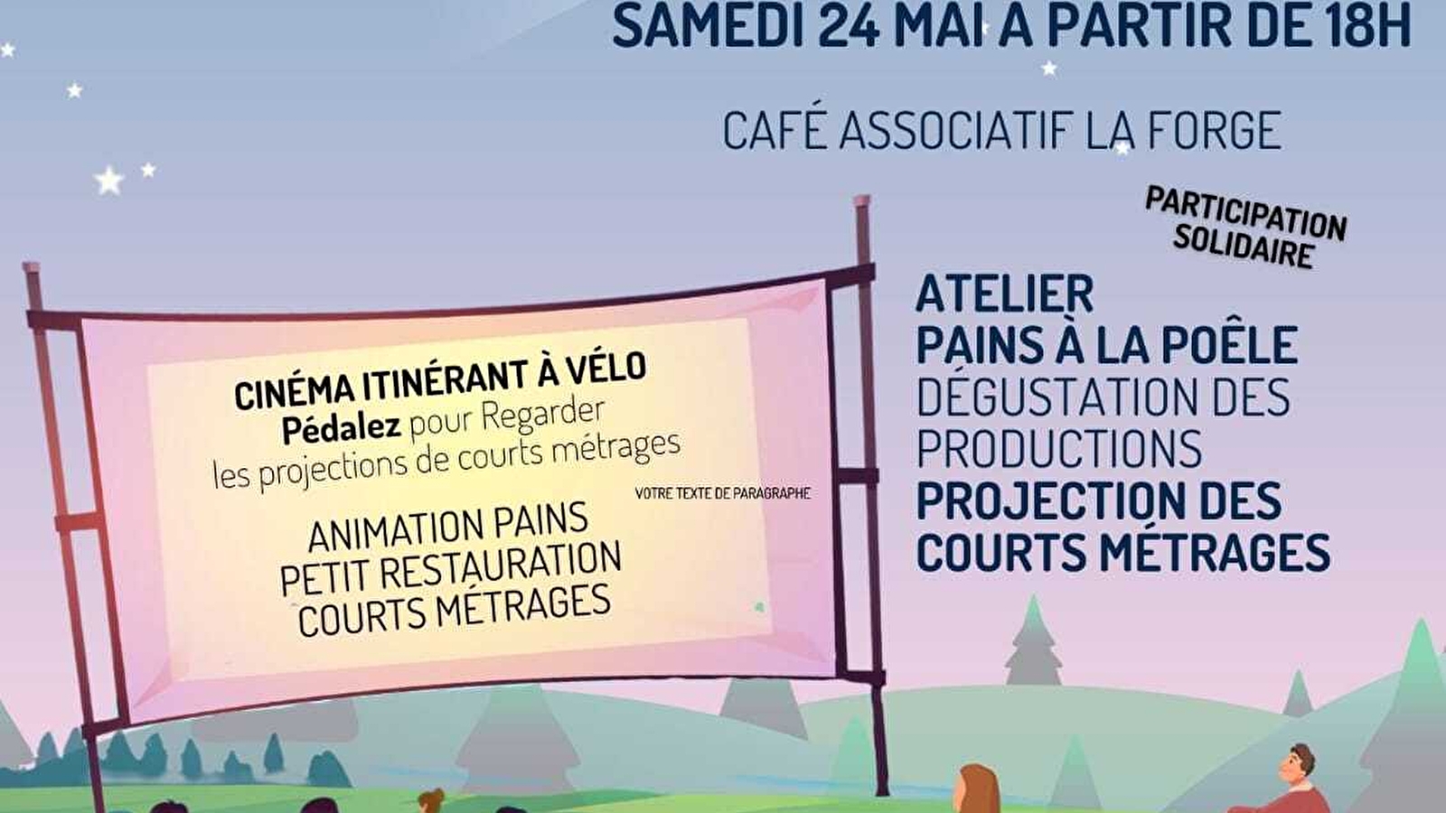Tournée Cinécyclo - Atelier pains à la poêle