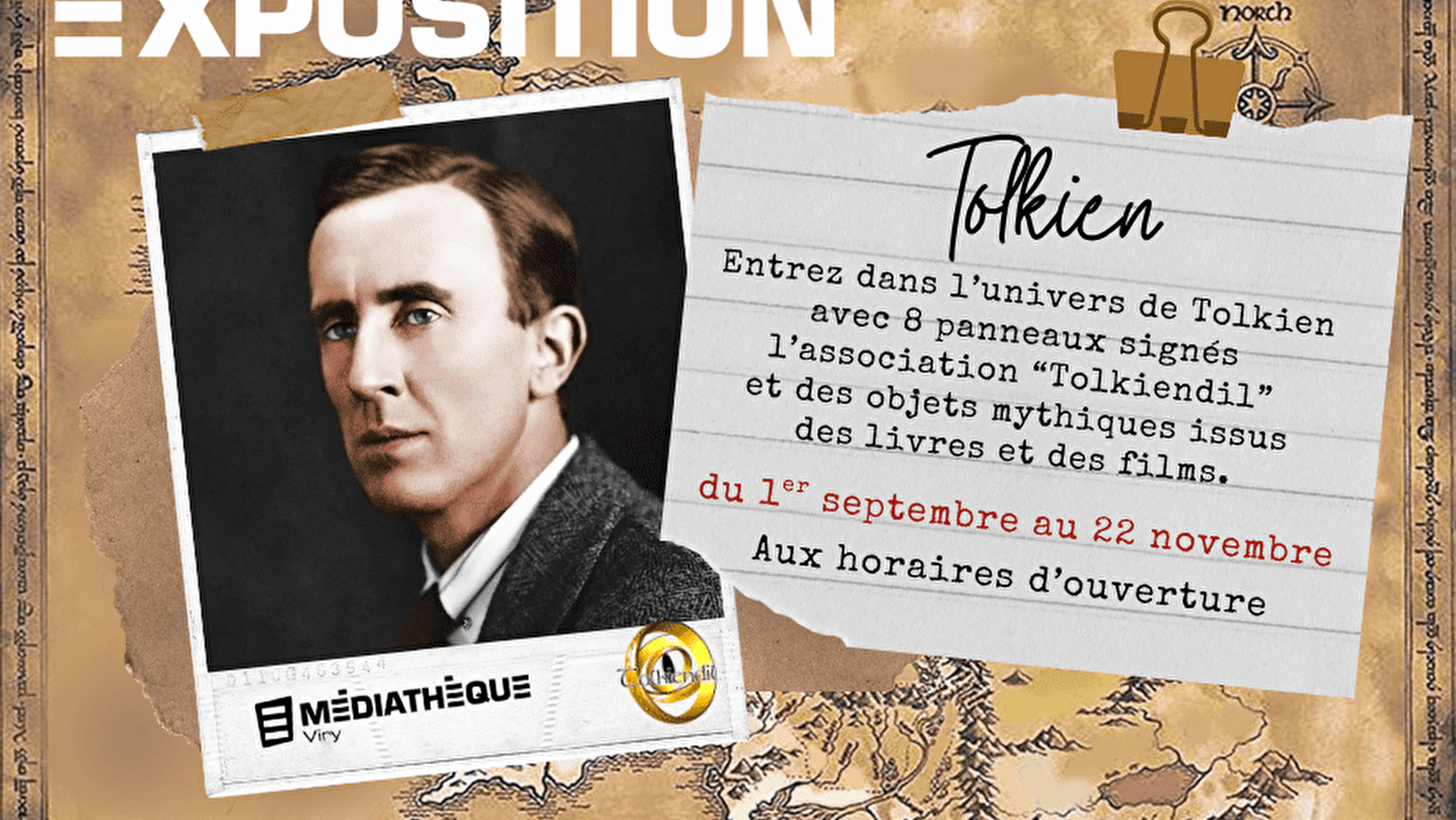 Médiathèque de Viry : Exposition 'Plongez dans l’univers de Tolkien '