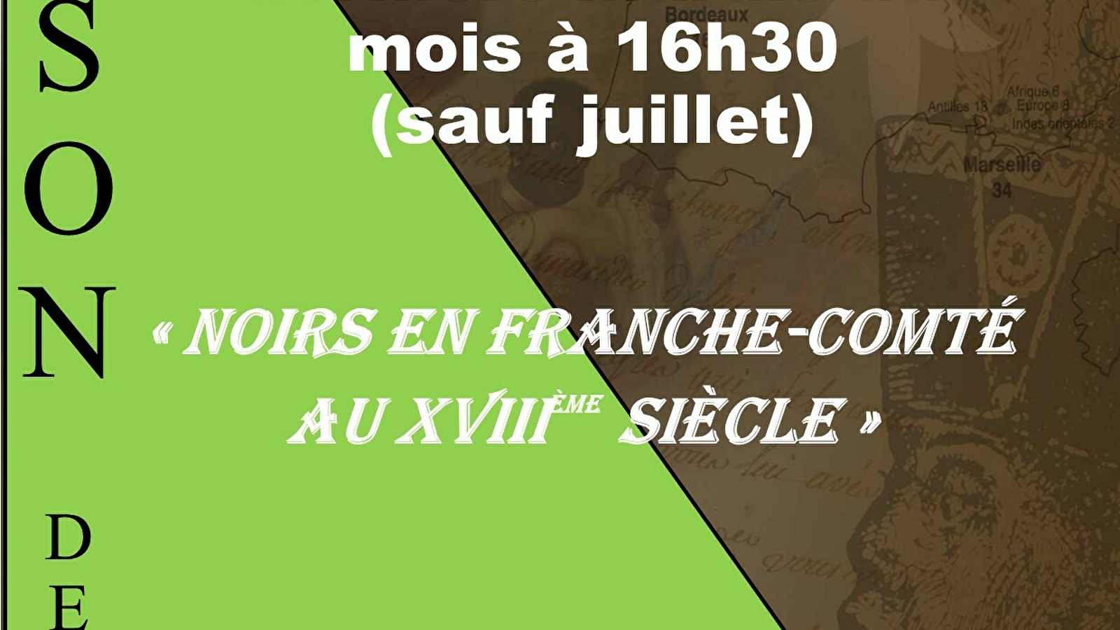 Exposition ' Présence noire en Franche-Comté au XVIIIè siècle ' 